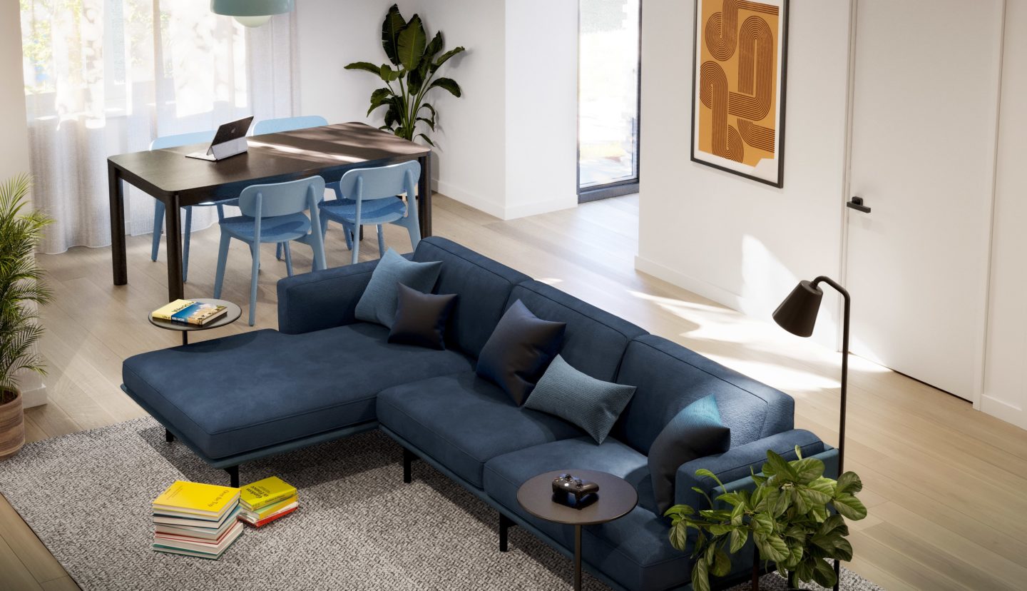 SEE-MORE living room blue unit