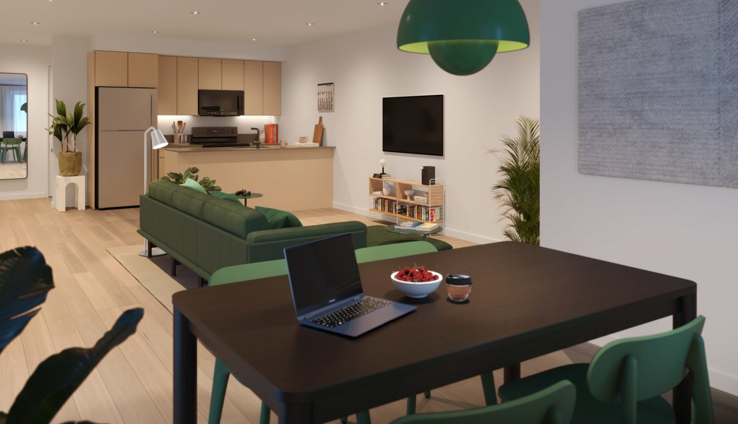 SEE-MORE living kitchen green unit